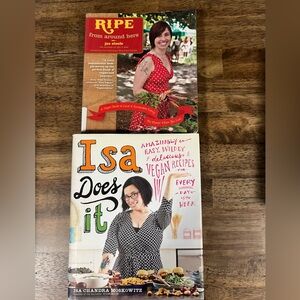 Vegan Cookbooks Isa Does it Ripe from Around Here lot of 2 local‎ food healthy